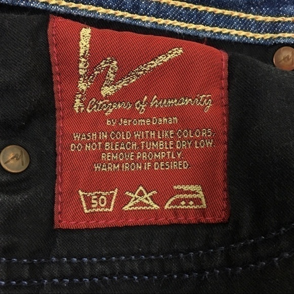 CITIZENS OF HUMANITY Jeans Low Waist Flare Ingrid #002 Stretch Denim Y2K Size 28 - Picture 8 of 14